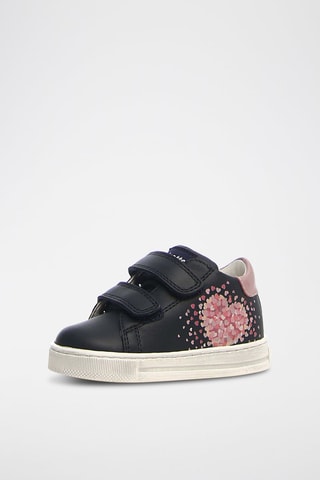 Baskets en cuir Corrason - Bleu marine