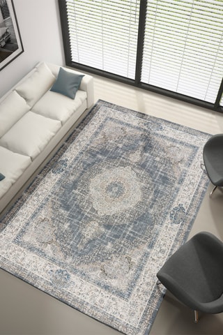 Tapis Neila - 
Gris et blanc