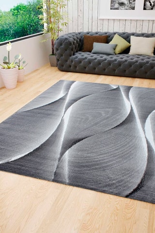 Tapis Parma - Gris et blanc
