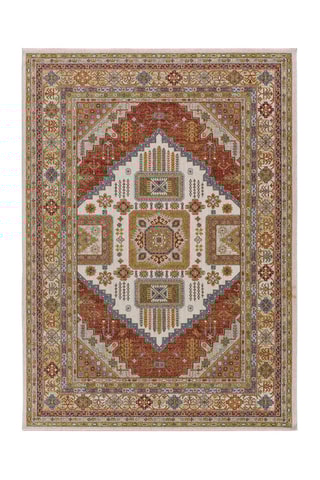 Tapis en toile de jute Anthea - Orange