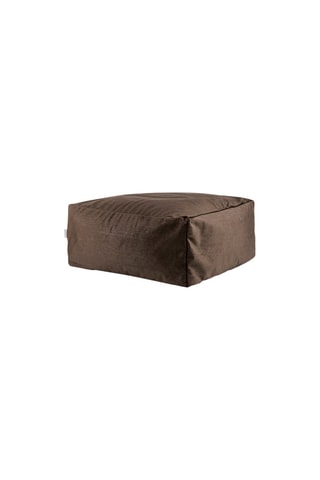 Pouf Velvet Corso - 50 x 50 x 25 cm - Marron