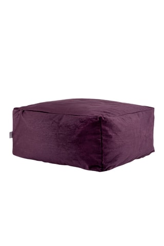 Pouf Velvet Corso - 50 x 50 x 25 cm - Violet