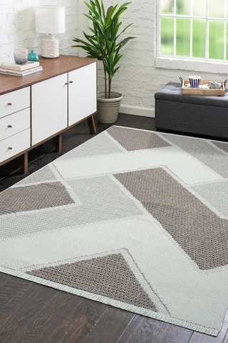 Tapis Lindo 8877 - Beige et gris