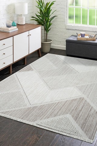 Tapis Lindo 8877 - Crème et gris