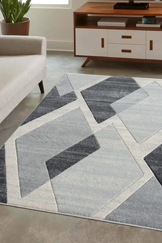 Tapis Bonito 7167 - Gris et noir