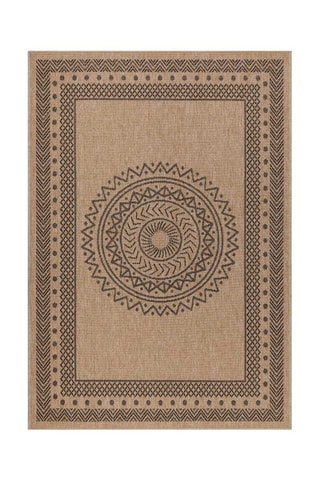 Tapete Dhaka 8714 -  Bege e preto