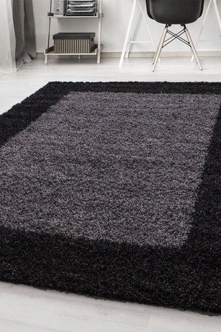 Tapis Life 1503 - Anthracite et noir