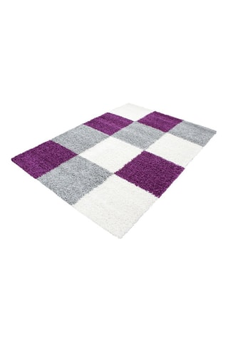 Tapis Life 1501 - Gris et violet