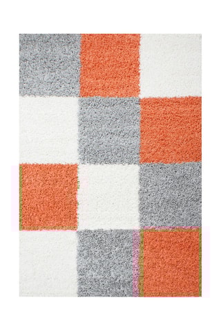 Tapis Life 1501 - Gris et orange