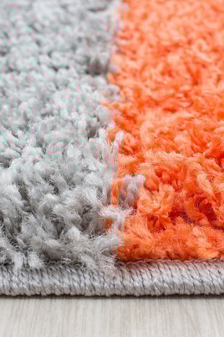 Tapis Life 1501 - Gris et orange