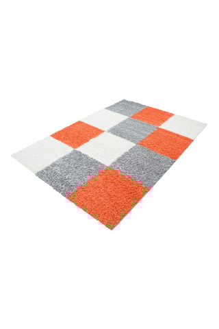 Tapis Life 1501 - Gris et orange