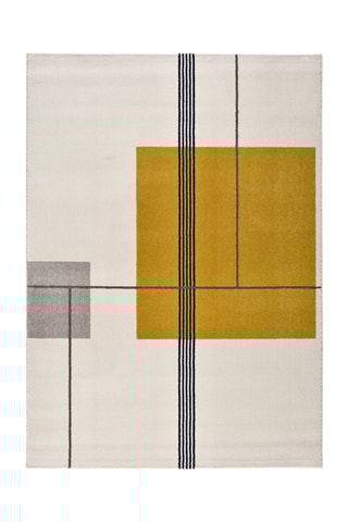 Tapis Sherry - Blanc cassé et moutarde