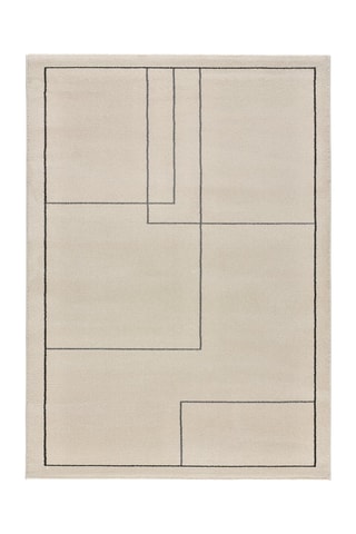 Tapete Los Angeles Lines Creme e preto