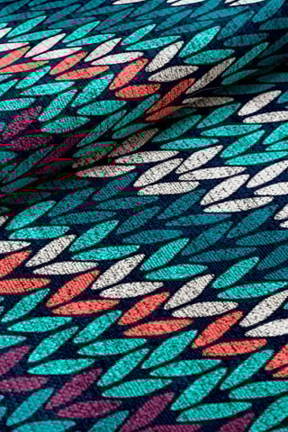 Tapis Punto - Turquoise et violet