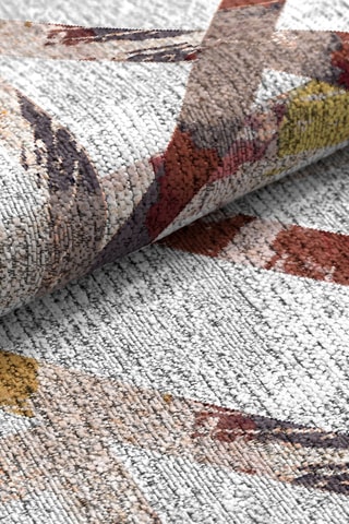 Tapis Bliere - Bordeaux et jaune