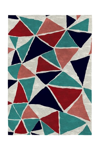 Tapis Adame - Bleu foncé et bordeaux