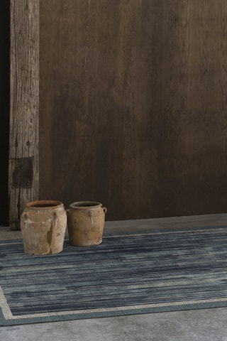 Tapis Sauc - Bleu marine et blanc