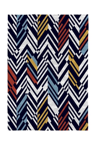 Tapis Bastian - Blanc et rouge