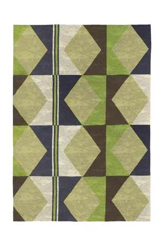 Tapis Tiaret - Bleu foncé et vert