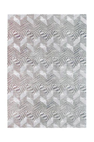 Tapis Caspio-417 - Gris et blanc