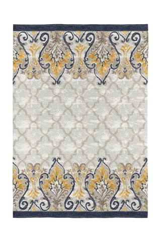 Tapis Indira-417 - Gris et jaune