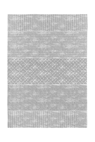 Tapete Nilo-417 - Cinzento e branco