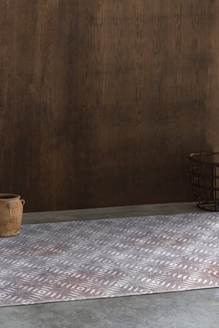 Tapis Selena-417 - Gris et blanc