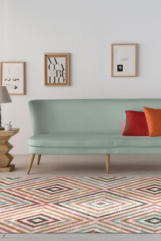 Tapis Viena-417 - Blanc et vert