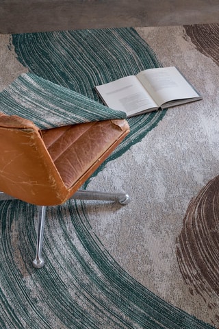 Tapis Delmaire - Gris et vert