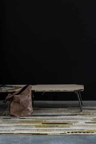 Tapis Dogas - Blanc et jaune