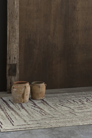 Tapete Kaos - Bege e castanho