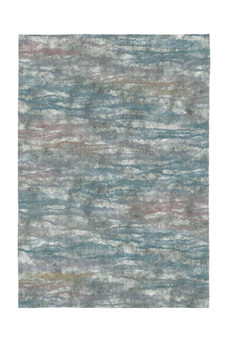 Tapis Arusa - Bleu canard et gris