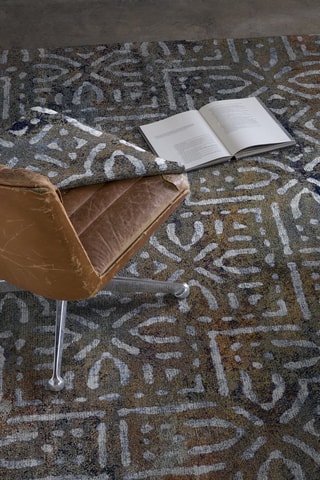 Tapis LLecas - Blanc et marron