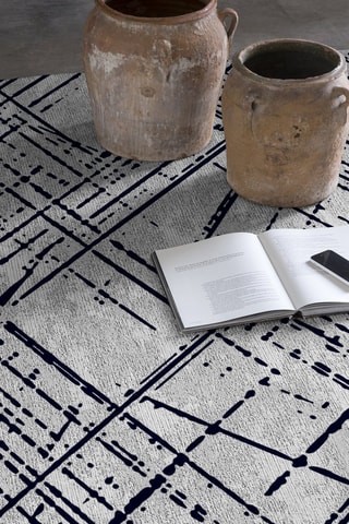 Tapis Mik - Blanc et noir