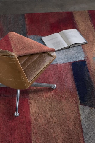 Tapis Pampam - Rouge et bleu