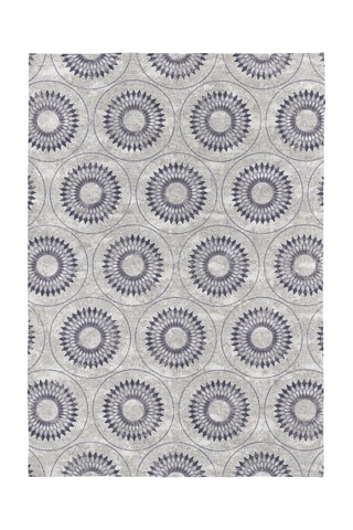 Tapete Olimpia-417 - Azul e cinzento