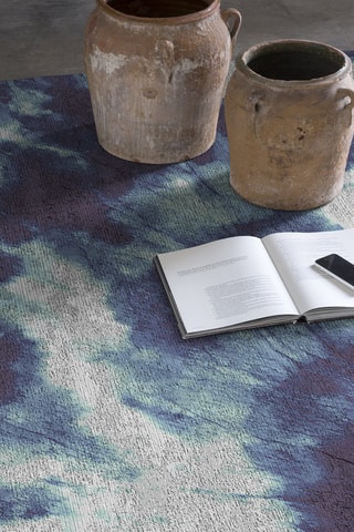 Tapis Azuri - Gris et bleu