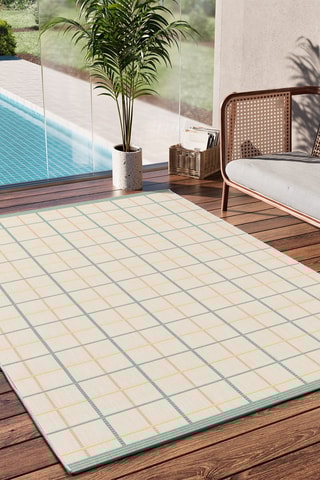 Tapis Manila - Beige et bleu