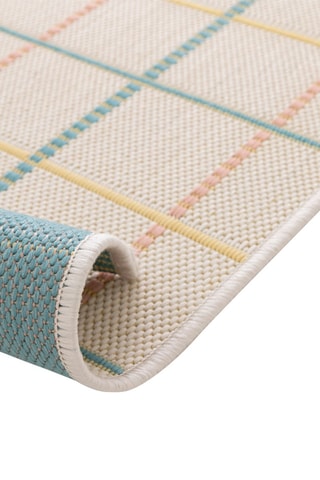 Tapis Manila - Beige et bleu