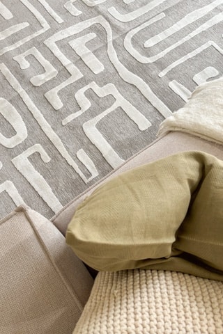 Tapis Garden - Gris et blanc