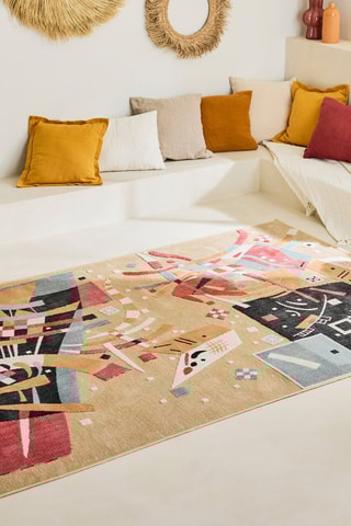 Tapis Garden - Beige et orange