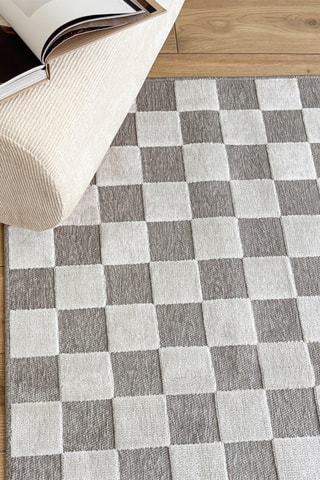 Tapis Garden - Gris et blanc