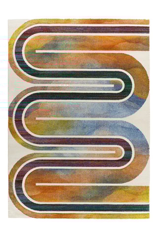 Tapis Sybil - Orange et jaune