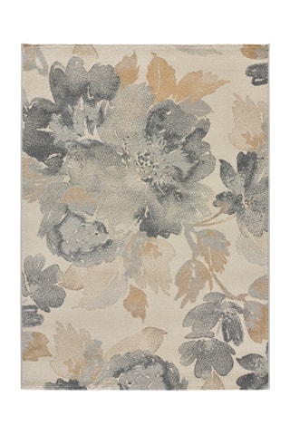 Tapis Flores Sunset - Gris et écru