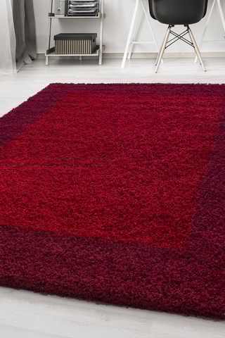 Tapis Life - Bordeaux et rouge