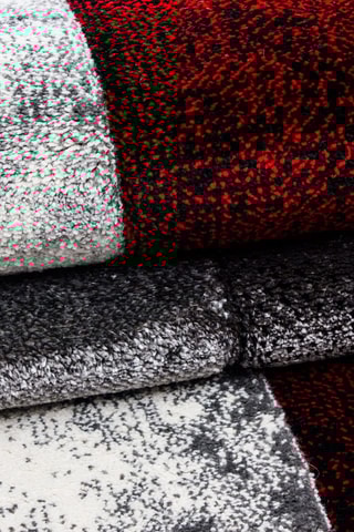 Tapis Hawaii - Rouge et anthracite