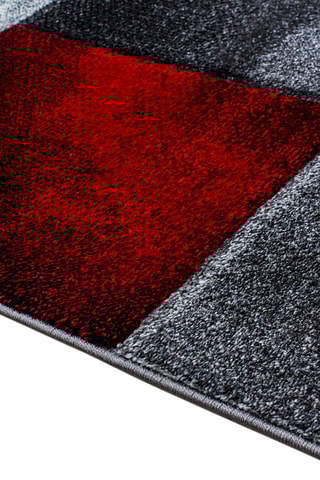 Tapis Hawaii - Rouge et anthracite