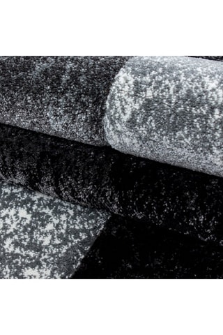 Tapis Hawaii - Noir et gris