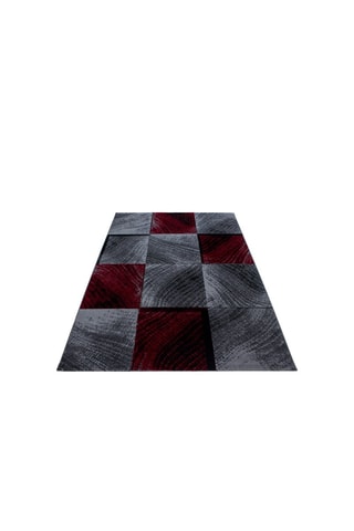 Tapis Plus - Rouge et anthracite