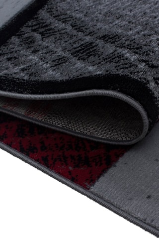 Tapis Plus - Rouge et anthracite